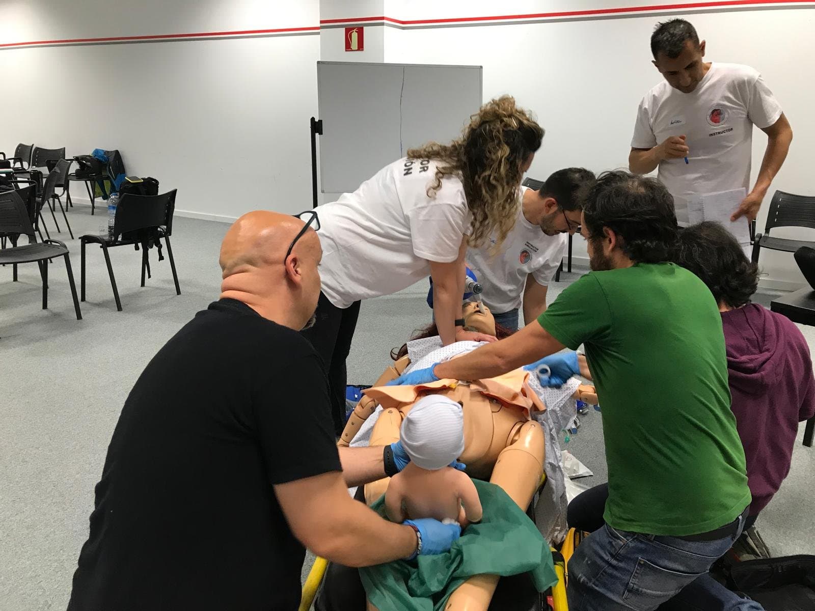 Escenario de simulación de un parto de emergencia